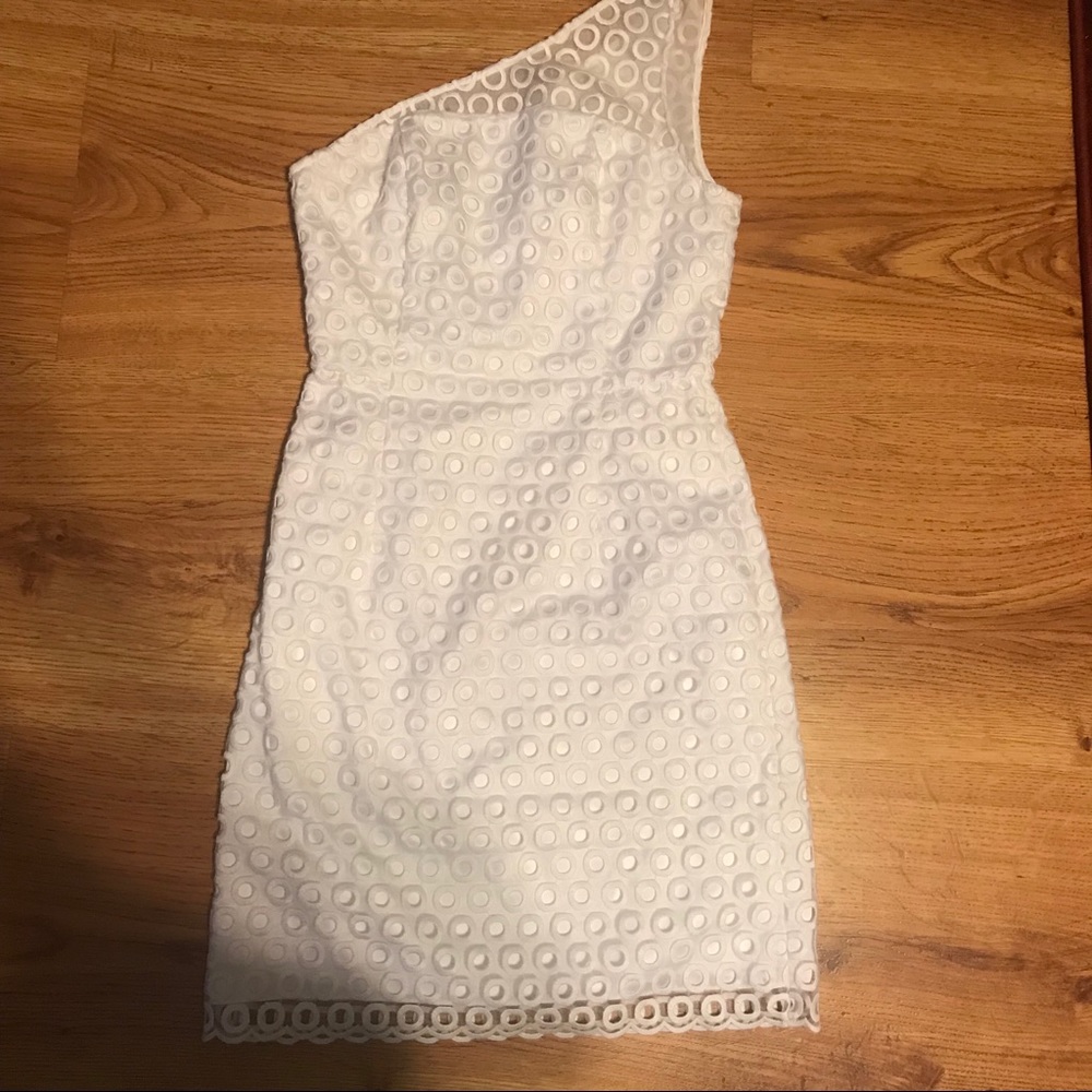 Lilly Pulitzer David’s One Shoulder White Dress